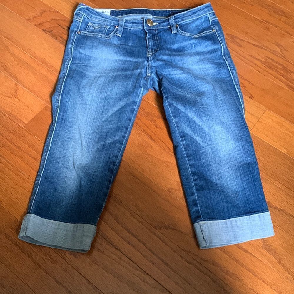 GAS Size 27 denim cuffed Capri.  NWOT